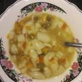 El cooksnap de Luisa Casas cuando hizo Sopa de pasta con alitas de pollo.