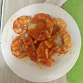 El cooksnap de Esperanza Sanchez cuando hizo Merluza con gambones al ajillo.