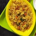 Sonal Gaurav Suthar's cooksnap of when they made વેજ પુલાવ (Veg Pulao Recipe In Gujarati).