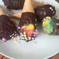 El cooksnap de Marieta cuando hizo Cake pops en forma de cono de helado.