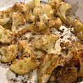 Philip Pantelides's cooksnap of when they made Buffalo cauliflower wings with blue cheese dip.