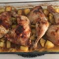 El cooksnap de Arturo Martín Diéguez cuando hizo Muslos de pollo a la miel y tomillo.