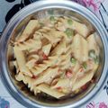 Ankita shrivastav का कुकस्नैप जब उन्होंने चीज़ व्हाइट सॉस पास्ता (cheese white sauce pasta recipe in Hindi) बनाया था।