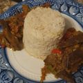 El cooksnap de Carla S Bertoni cuando hizo Fajitas de hígado con cebolla y morrón acompañadas con arroz.