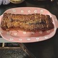 El cooksnap de Diana Carames cuando hizo Budín de Avena y Frutilla.