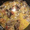 El cooksnap de Marcelo Albarado cuando hizo Cordero al ajillo.