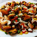 El cooksnap de Ivan Murillo cuando hizo Salpicón de marisco.