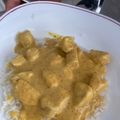 El cooksnap de Jesús Montero cuando hizo Pollo al curry con leche de coco.