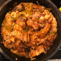 El cooksnap de Carla Vidal cuando hizo Arroz con costillas.