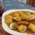 El cooksnap de Ana Acosta cuando hizo Patatas con almejas.