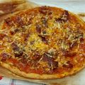 El cooksnap de mati cuando hizo Pizza de Pasta Brisa con chorizo y queso.