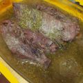 El cooksnap de Beto cuando hizo Asado Carnicero al Horno en cama de Verduras.