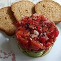 El cooksnap de Bea cuando hizo Tartar de tomate y aguacate🍅🥑.