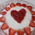 Rashida Minhaj's cooksnap of when they made Whipped cream frosting with strawberry.
