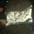 El cooksnap de Martina Lujan cuando hizo Cheesecake de Oreo.