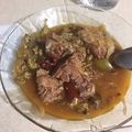 El cooksnap de Klaus Ambriz cuando hizo Entomatado de res.