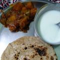Satya nigam's cooksnap of when they made Aloo shimlamirch.
