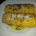 El cooksnap de cocina cuando hizo Mazorcas sazonadas a la plancha con Grana padano.