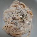 Cooksnap dari ummuTilueR Mumtaz untuk resep Creamy Spagetti Carbonara (Tanpa Telur) / Spagetti Alfredo