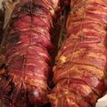 Magyarné Nyírő Kati Cooksnap-ja, amikor elkészítette a(z) Baconbe tekert sült karaj, aszalt gyümölcsös, szilvalekváros töltelékkel receptet.