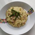 El cooksnap de Angels cuando hizo Risotto de jamón y espárragos.