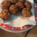 El cooksnap de Jeanette Leones cuando hizo Albondigas fritas.