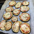 El cooksnap de Irene cuando hizo Mini Pizza de Berenjena.