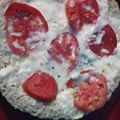 El cooksnap de Ayelén cuando hizo Pizza de arroz inintegral.