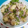 Bina Samir Telivala's cooksnap of when they made Batata harra - Lebanese spicy potato.