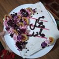 کوک اسنپ Razieh Rajabi بعد از امتحان کردن کیک زرافه ای یا مواج (سفیده تخم مرغ).