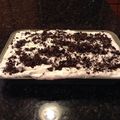 Lisa Jorgensen's cooksnap of when they made Oreo Cream Chocolate Fudge Cake.