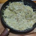 El cooksnap de Romina Diaz Seguel cuando hizo Pechugas de pollo con crema de puerros y champiñones.