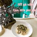Cooksnap của Minh Anh Hoàng Đặng khi họ làm theo món Mì somen sốt gà nấm kem sữa phomai - Ăn dặm