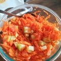 El cooksnap de Gisell Valcarcel cuando hizo Ensalada de Aguacate, Zanahoria y Pepino Cohombro.