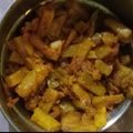 Kokila sharma का कुकस्नैप जब उन्होंने आलू शिमला मिर्च की सब्जी (aloo shimla mirch ki sabzi recipe in Hindi) बनाया था।