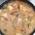 El cooksnap de Luis cuando hizo Emperador con verduras.