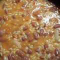 El cooksnap de Lau cuando hizo Alubias rojas con arroz y chorizo.