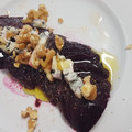 El cooksnap de Eva cuando hizo Carpaccio de remolacha con queso de Cabra y nueces.