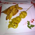 El cooksnap de Alejandro Iuliani cuando hizo Pollo Satay.