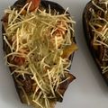 El cooksnap de Monica Walker Gaspar cuando hizo Berenjenas rellenas con pollo y verduras.