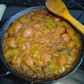 El cooksnap de Noelia Jimenez Menendez cuando hizo Arroz meloso con morcilla de cebolla y longaniza.