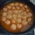 El cooksnap de Noemi MP cuando hizo Albóndigas de carne al pimentón.
