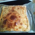 El cooksnap de Miriam Parralejo cuando hizo Empanada de jamón York y queso.