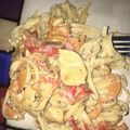 El cooksnap de Drucila Montoya cuando hizo Pasta con pollo en crema ligera ("light").