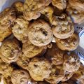 Sonny's cooksnap of when they made Nanny's chocolate chip cookies.