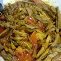 Ummay Salma's cooksnap of when they made Kochur Lotir sathe Chingri Mach.