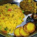 Subhasree Santra's cooksnap of when they made #সবজি দিয়ে গোবিন্দভোগ চালের খিচুড়ি (Gobindobhog chaler khichuri recipe in Bengali).