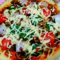 Payel Chongdar's cooksnap of when they made ঈস্ট ছাড়া পিৎজা (Yeast chhara pizza recipe in Bengali).