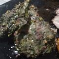 El cooksnap de Silvina Serelis cuando hizo Torrejas de hojas de remolacha.