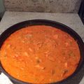 El cooksnap de urbano cuando hizo Pollo al chipotle con crema y queso amarillo.